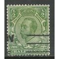 GB 1912 KGV 1/2d Green wmk 103 ( H170 )