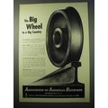 1951 Association of American Railroads Ad - Big Wheel