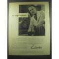 1957 Clarks Shoes Ad - The village Hairdresser