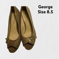 George Faux Snakeskin Heels