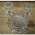 Imperial Candle Holder Clear Crystal Double Con...