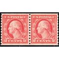 454, Mint XF NH 2¢ Coil Pair - With PSE Certifi...
