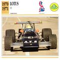 Collectors Club card. Classic Cars. Lotus 69