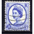 GB 1958 QE2 4d Ultramarine Wilding used SG 576 ...