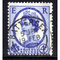 GB 1958 QE2 4d Ultramarine Wilding used SG 576 ...
