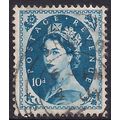 GB 1958 - 65 QE2 10d Prussian Blue used SG 583 ...