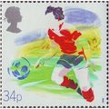 Great Britain 1988 Sports 34p Football Unmounte...