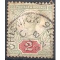 GB 1887 - SG200 - 2d green/red - used
