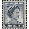AUSTRALIA, Queen Elizabeth II, blue 1959, 5d, #7