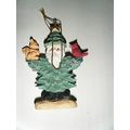 Christmas Tree Santa Holiday Ornament