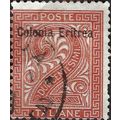 ERITREA, Numeral, o/p on Italy, orange 1893, 2c