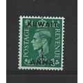 Kuwait.SG64 1/2a on 1/2d Pale Green.Mounted Min...