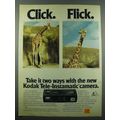 1975 Kodak Tele-Instamatic Camera Ad