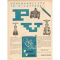 WM POWELL COMPANY 1954 PV dependability in 2 le...