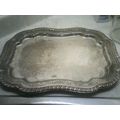 Coronet serving tray silver plated