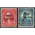 Scott 647-648 1928 Set of Two Mint NH Discovery...
