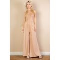 Women's Button Front Wide Leg Jumpsuit