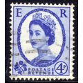 GB 1958 QE2 4d Ultramarine Wilding used SG 576 ...