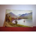 DUNDERAVE CASTLE, LOCH FYNE, INVERARAY by Edward H Thompson unused postcard =