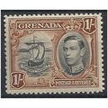 Grenada 1938 SG160 1/- Black & Brown Mounted Mi...