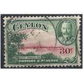 Ceylon 1931 SG376 30c Carmine & Green Fine Used...
