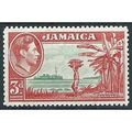 Jamaica 1952 SG126c 3d Green & Scarlet Mounted ...