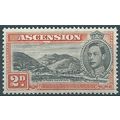 Ascension Island 1938 SG41 2d Black & Red-Orang...