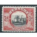 Bermuda 1936 SG103 3d Black & Scarlet Mounted M...