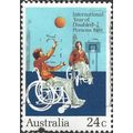 AUSTRALIA, International Year of Disabled People, blue 1981, 24c, #2