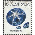 AUSTRALIA, Star Sapphire, blue 1974, 10c