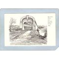 MA Haverhill Covered Bridge Postcard Old Covere...