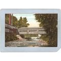 MA Greenfield Covered Bridge Postcard Wiley & R...
