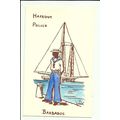 BARBADOS Harbour Police Art Postcard by Nank St...