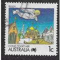 AUS 1988 1c 'LIVING TOGETHER -RELIGION' FINE US...