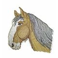 Horse Face [Shire Horse Face] Embroidered Iron ...
