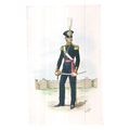 OFFICER ROYAL MARINES ARTILLERY 1844 uniform po...