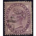 GB 1881 QV 1d Lilac used Die 2 SG 172 ( K941 )