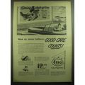 1947 Esso Oil Ad - Now as never before - good care counts