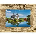 Japan Laser Engraved Wood Picture Frame Landsca...