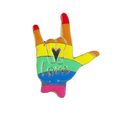 Peace Enamelled Pin Badge Brooch Pride Metal in...