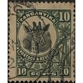 Tanganyika KGV 1922 10c Green & Black #2 Used S...