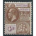 British Guiana 1922 SG275 4c Brown & Bright Pur...