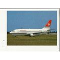 Aviation AIR MALTA BOEING 737-200 Postcard by E...