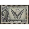Sarawak 1950 SG171 1c Black Mounted Mint . ..