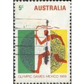 AUSTRALIA, OLYMPICS, Mexico, flame, orange 1968...