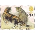 GB, Two cats, white 1995, 35p, #2