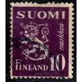 Finland 1930 Lion Coat of Arms 10m Used Stamp
