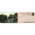 CT Norwich Postcard Yantic River & Falls ct_box...