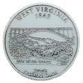 West Virginia State Quarter Fridge Magnet