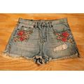 Hippie Laundry Cut-Off Shorts Wms. Size 29 Embr...